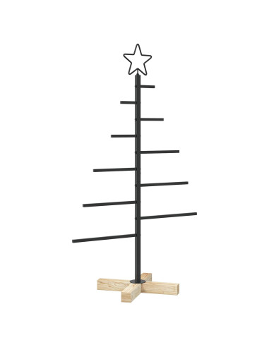 Albero di Natale in metallo con supporto KUOPIO 90 cm Acciaio