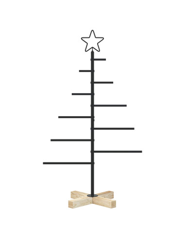 Albero di Natale in metallo con supporto KUOPIO 90 cm Acciaio