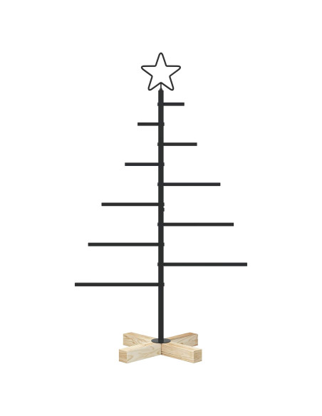 Albero di Natale in metallo con supporto KUOPIO 90 cm Acciaio