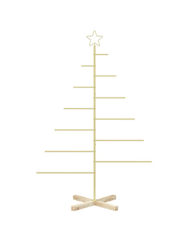 Albero di Natale in metallo con supporto KUOPIO 150 cm Acciaio