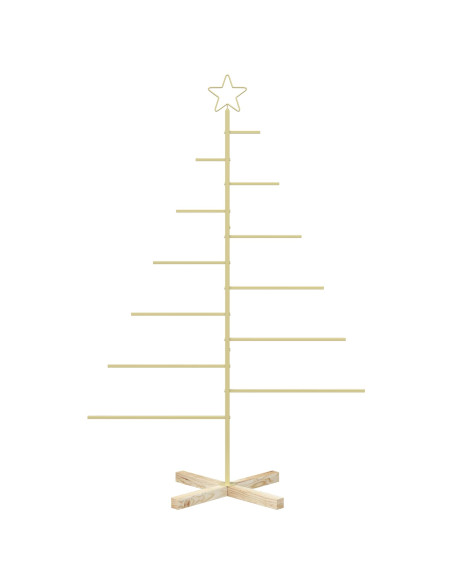 Albero di Natale in metallo con supporto KUOPIO 150 cm Acciaio