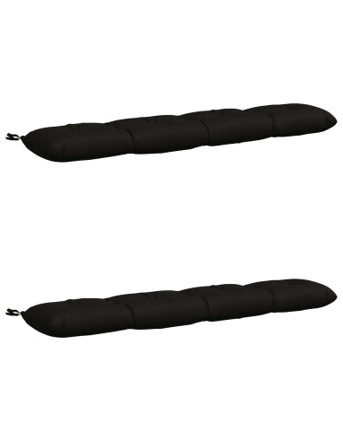 Cuscini per Panchina VIANEN 2 pz 100% Poliestere Nero