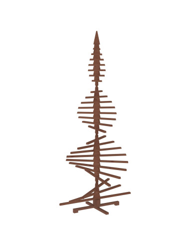 Albero di Natale in legno KOTKA 240 cm Legno Massello di Pino