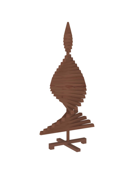 Albero di Natale in legno KOTKA 120 cm Legno Massello di Pino