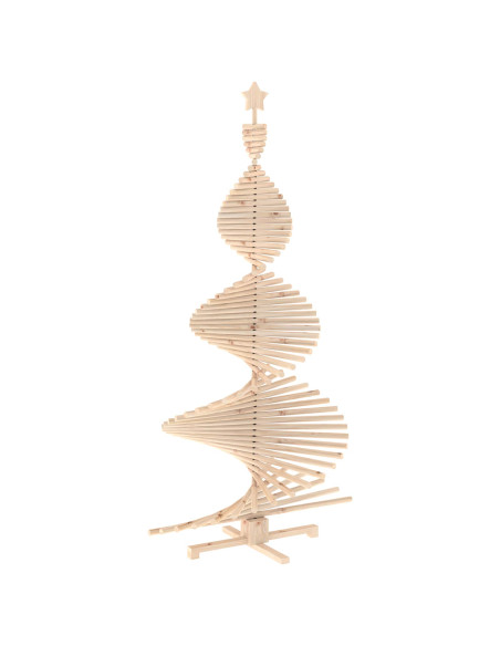 Albero di Natale in legno KOTKA 210 cm Legno Massello di Pino
