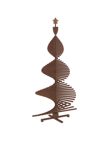 Albero di Natale in legno KOTKA 210 cm Legno Massello di Pino