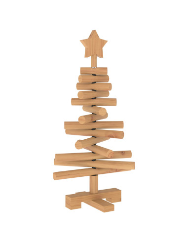 Albero di Natale in legno KOTKA 60 cm Legno Massello di Pino
