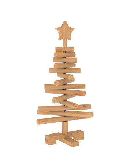 Albero di Natale in legno KOTKA 60 cm Legno Massello di Pino