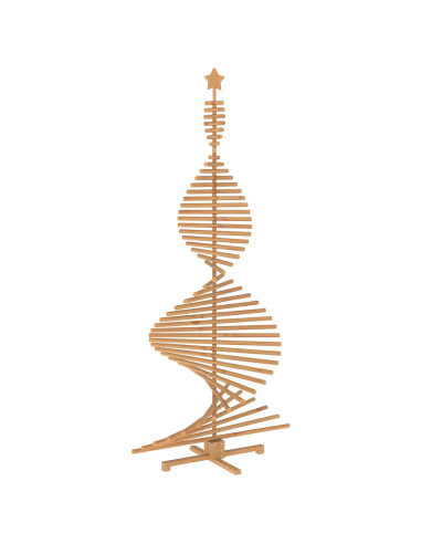 Albero di Natale in legno KOTKA 240 cm Legno Massello di Pino