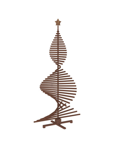 Albero di Natale in legno KOTKA 210 cm Legno Massello di Pino