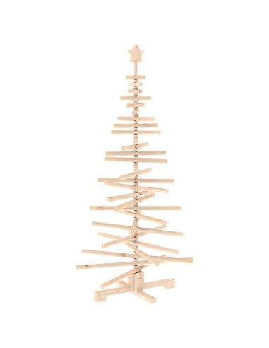 Albero di Natale in legno KOTKA 150 cm Legno Massello di Pino