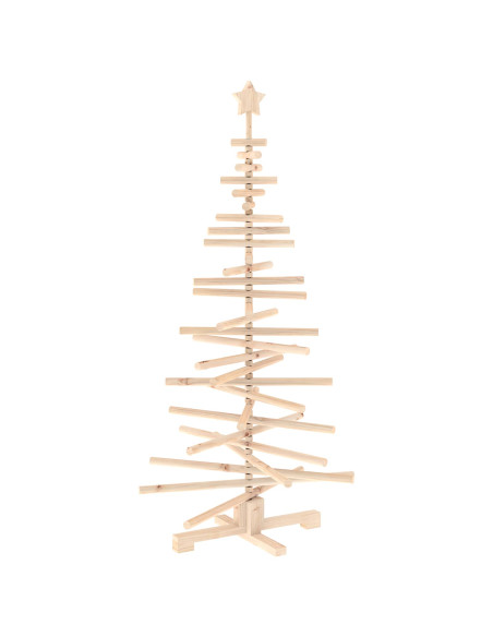Albero di Natale in legno KOTKA 150 cm Legno Massello di Pino