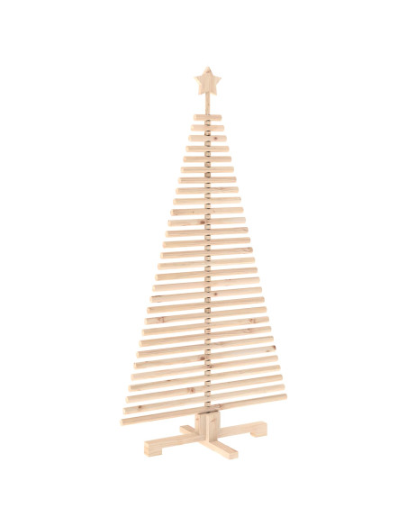 Albero di Natale in legno KOTKA 150 cm Legno Massello di Pino