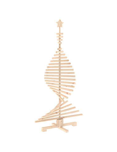 Albero di Natale in legno KOTKA 150 cm Legno Massello di Pino