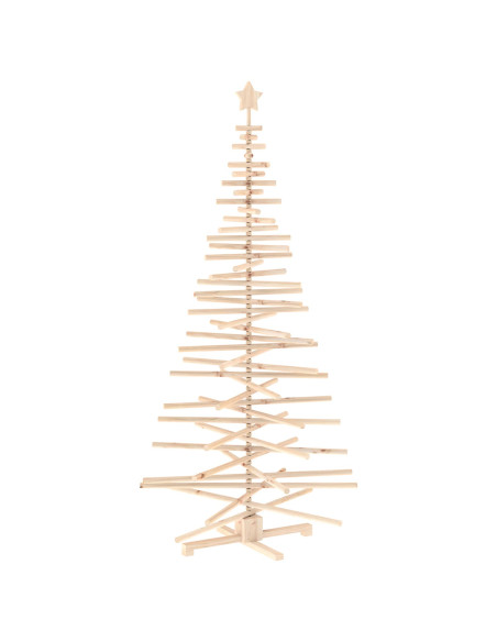 Albero di Natale in legno KOTKA 210 cm Legno Massello di Pino