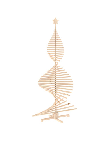 Albero di Natale in legno KOTKA 210 cm Legno Massello di Pino