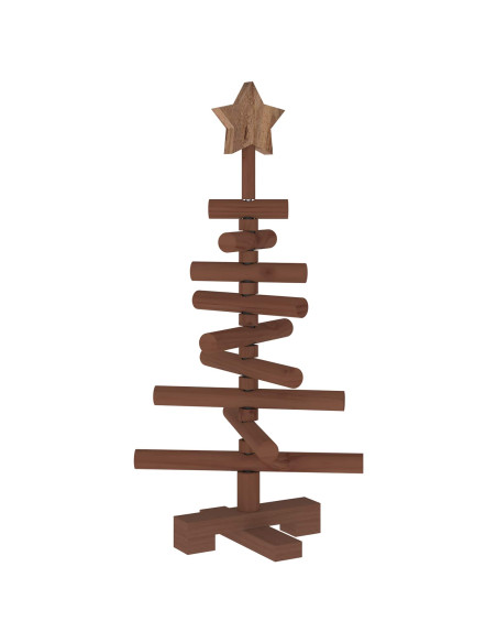 Albero di Natale in legno KOTKA 60 cm Legno Massello di Pino