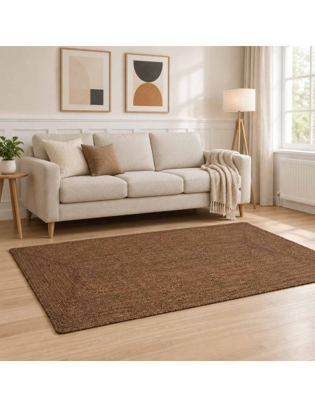 Tappeto da Area Grigio 100 x 200 cm Juta