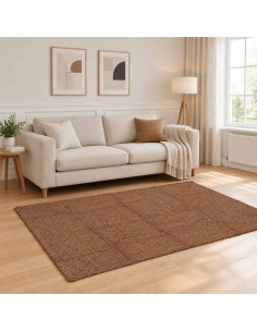 Tappeto da Area Grigio 120 x 170 cm Juta