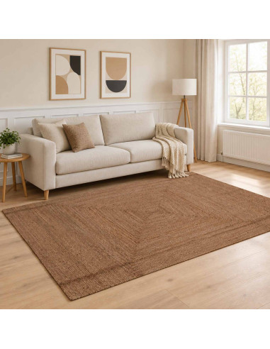 Tappeto da Area Grigio 200 x 290 cm Juta