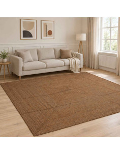 Tappeto da Area Grigio 300 x 300 cm Juta