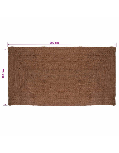 Tappeto da Area Grigio 100 x 200 cm Juta