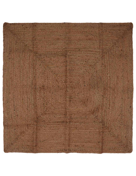 Tappeto da Area Grigio 120 x 120 cm Juta