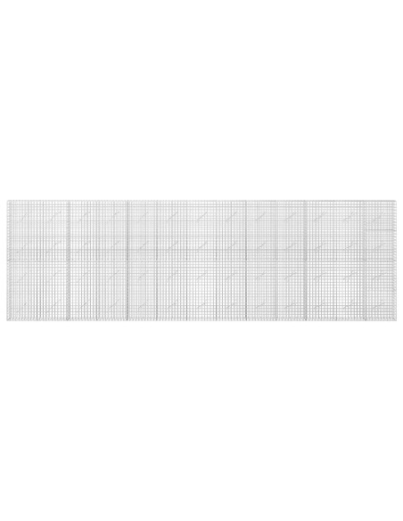 Gabione con filo da 5 mm e rete da 5x5 cm 650x10x200 cm