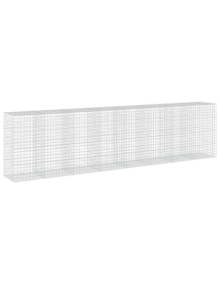 Gabione con filo da 5 mm e rete 10x10 cm 800x100x200 cm