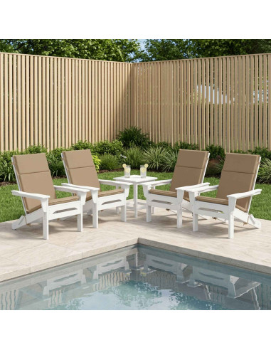 Cuscino per sedia a schienale alto GEMERT 4 pz 100% Poliestere