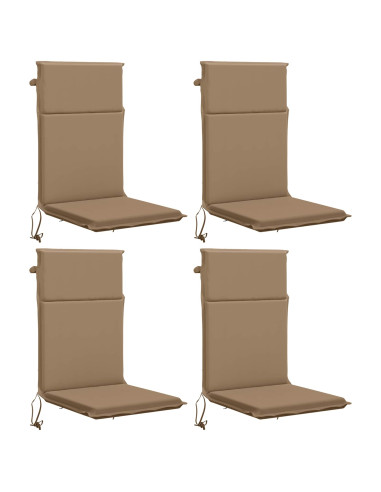 Cuscino per sedia a schienale alto GEMERT 4 pz 100% Poliestere