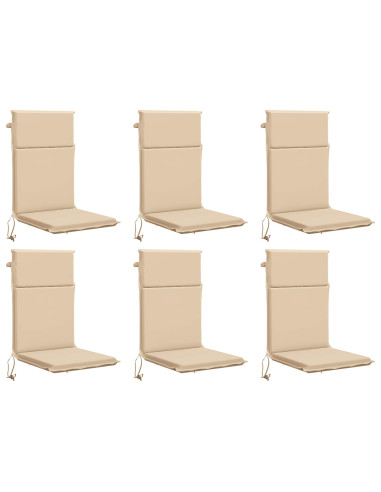 Cuscino per sedia a schienale alto GEMERT 6 pz 100% Poliestere