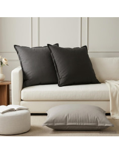 Cuscino 2 pz HOUTEN Antracite 70 x 70 cm Poliestere