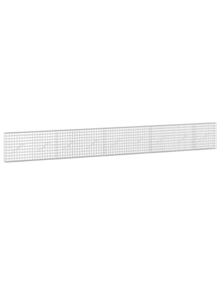 Gabione con filo da 5 mm e rete da 5x5 cm 450x10x50 cm