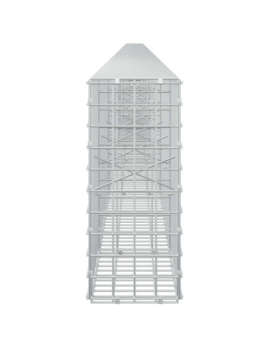 Gabione con filo da 5 mm e rete da 5x5 cm 950x20x50 cm