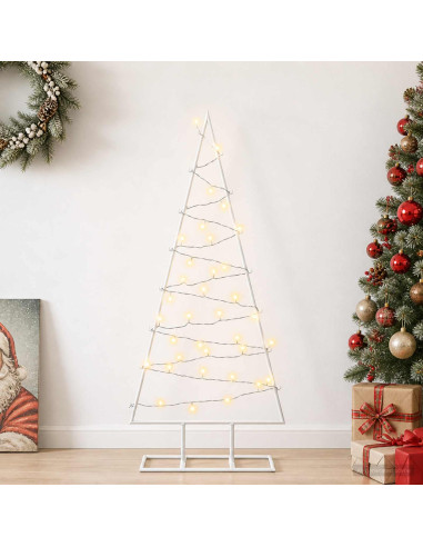 Albero di Natale in metallo con LED KUOPIO 90 cm Bianco caldo