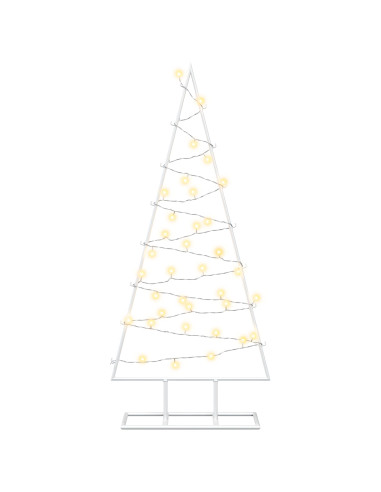 Albero di Natale in metallo con LED KUOPIO 90 cm Bianco caldo