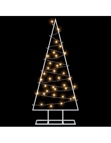 Albero di Natale in metallo con LED KUOPIO 90 cm Bianco caldo