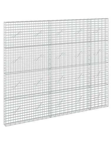 Gabione con Filo da 5 mm e Rete da 5x10 cm 250x10x200 cm