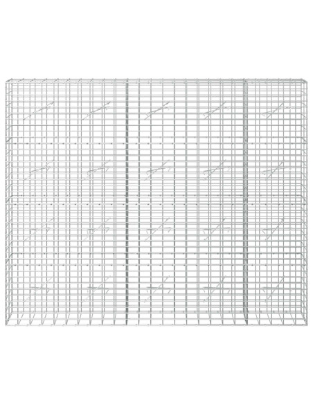 Gabione con Filo da 5 mm e Rete da 5x10 cm 250x10x200 cm