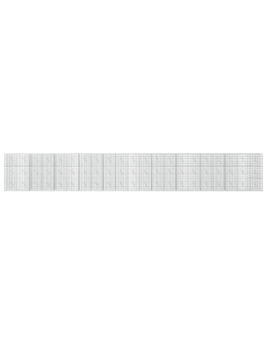Gabione con Filo da 5 mm e Rete da 5x10 cm 1050x10x150 cm