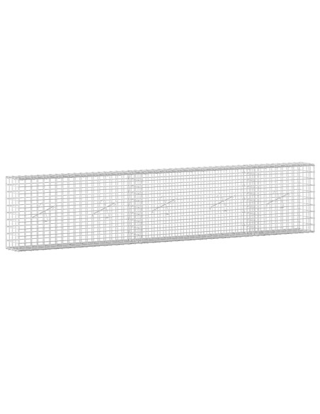 Gabione con filo da 5 mm e rete da 5x5 cm 250x20x50 cm