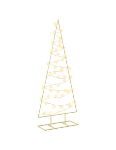 Albero di Natale in metallo con LED KUOPIO 125 cm Bianco caldo 2