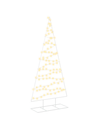 Albero di Natale in metallo con LED KUOPIO 210 cm Bianco caldo