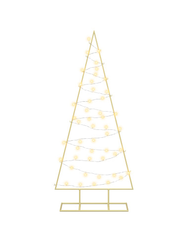 Albero di Natale in metallo con LED KUOPIO 125 cm Bianco caldo