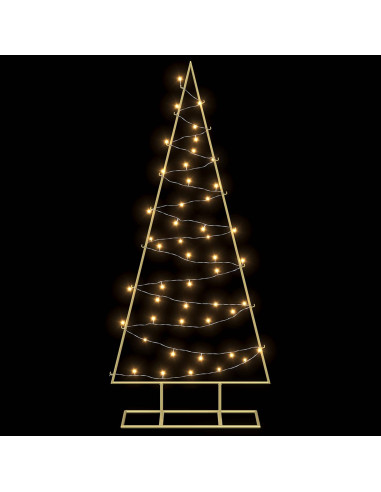 Albero di Natale in metallo con LED KUOPIO 125 cm Bianco caldo