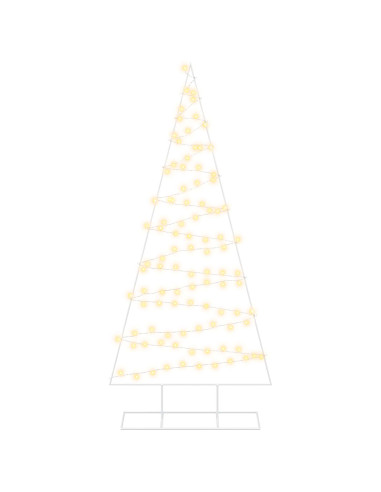 Albero di Natale in metallo con LED KUOPIO 210 cm Bianco caldo