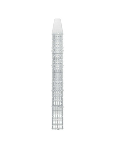 Gabione con Filo da 5 mm e Rete da 5x2,5 cm 400x10x100 cm