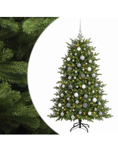 Albero di Natale artificiale con palline 210 cm 300 LED 2