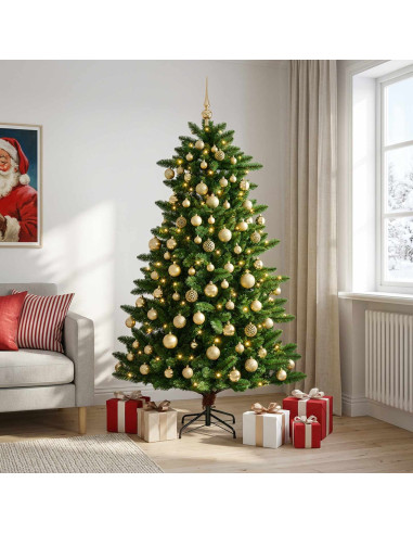 Artificial Christmas Tree with Bauble 240 cm 300 LED